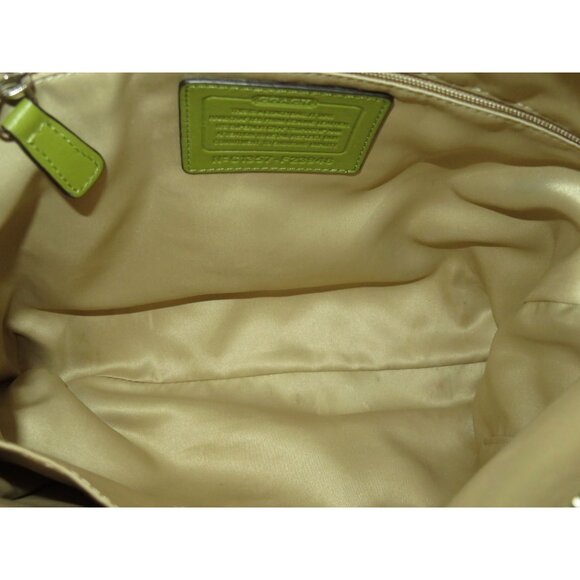Coach 2013 Legacy Avocado Green Leather Messenger Crossbody handbag Swing pack - Picture 6 of 14